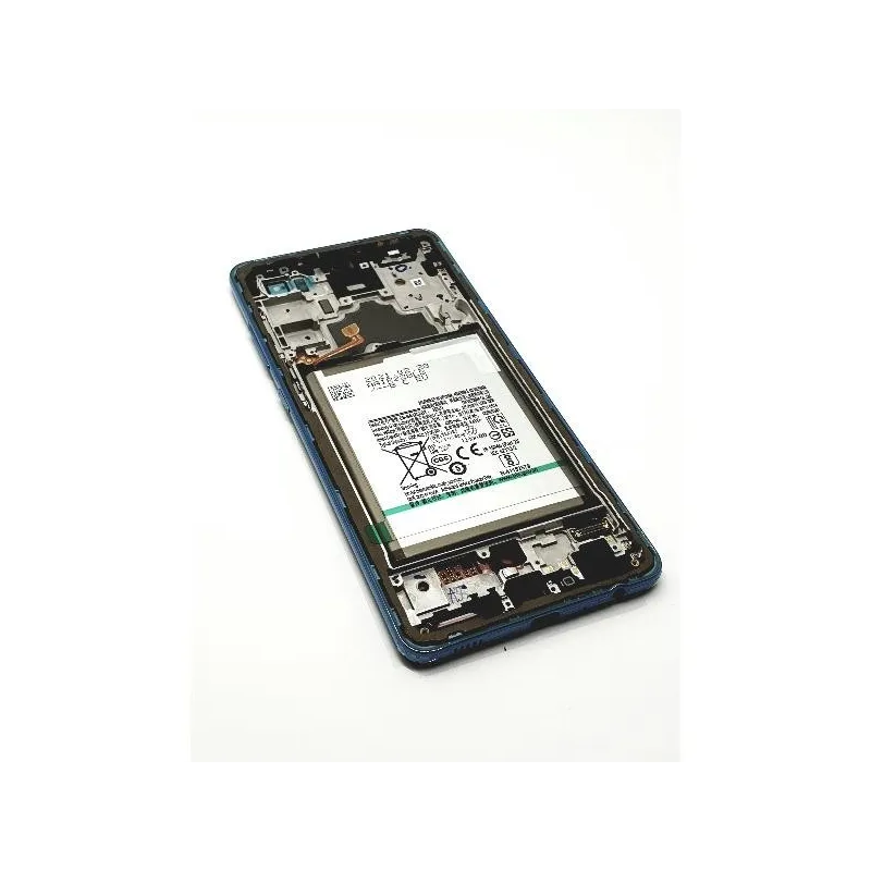 Pantalla para Samsung A72 4G/5G (A725/A726) con Marco Plata/Blanco y Batería (Original Service Pack)
