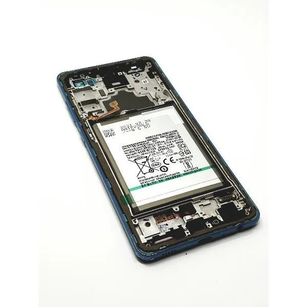 Pantalla para Samsung A72 4G/5G (A725/A726) con Marco Plata/Blanco y Batería (Original Service Pack)