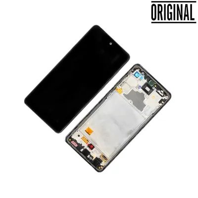 Pantalla para Samsung A72 4G/5G (A725/A726) con Marco Violeta (Original Service Pack)