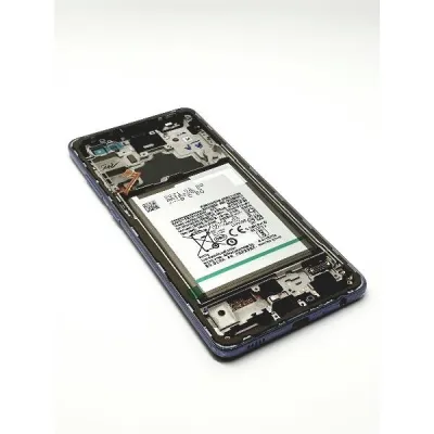 Pantalla para Samsung A72 4G/5G (A725/A726) con Marco Violeta con Batería (Original Service Pack)