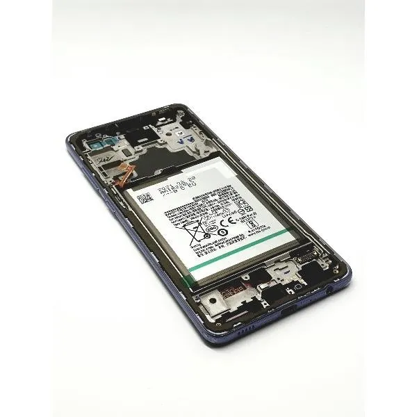 Pantalla para Samsung A72 4G/5G (A725/A726) con Marco Violeta con Batería (Original Service Pack)