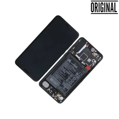 Pantalla para Huawei P20 Pro (2018) Con Marco Negra Original OEM