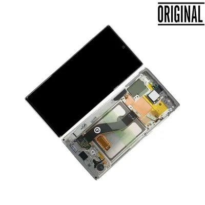 Pantalla para Samsung Note 10 /N970 Plata/Blanca (Original Service Pack)