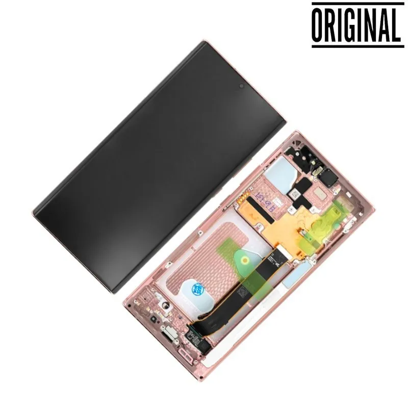 Pantalla para Samsung Note 20 Ultra 4G /5G (N985/N986) Plata/Blanca (Original Service Pack)