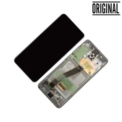 Pantalla para Samsung S20 4G/5G (G980/G981) Plata/Blanca (Original Service Pack)