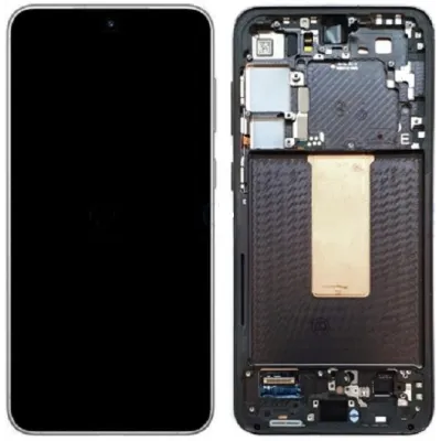 Pantalla Completa Para Samsung S23 Plus / S916 Con Marco Crema (Original)