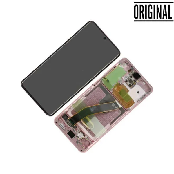 Pantalla para Samsung S20 4G/5G (G980/G981) Rosa (Original Service Pack)