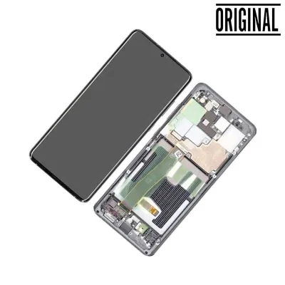 Pantalla para Samsung S20 Ultra /G988 Plata/Blanco (Original Service Pack)