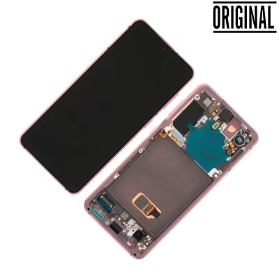 Pantalla para Samsung S21 5G /G991 Rosa/Lila (Original Service Pack)
