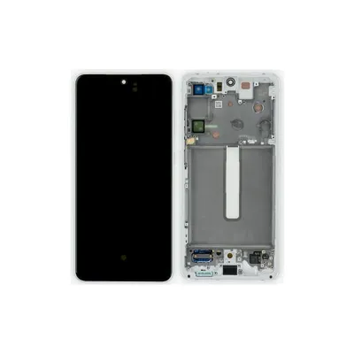 Pantalla para Samsung S21 FE /G990 Plata/Blanca (Original Service Pack)