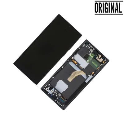 Pantalla para Samsung S22 Ultra /S908 Negra (Original Service Pack)