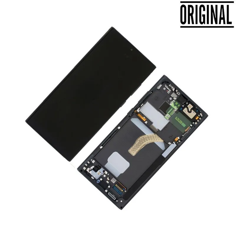 Pantalla para Samsung S22 Ultra /S908 Negra (Original Service Pack)