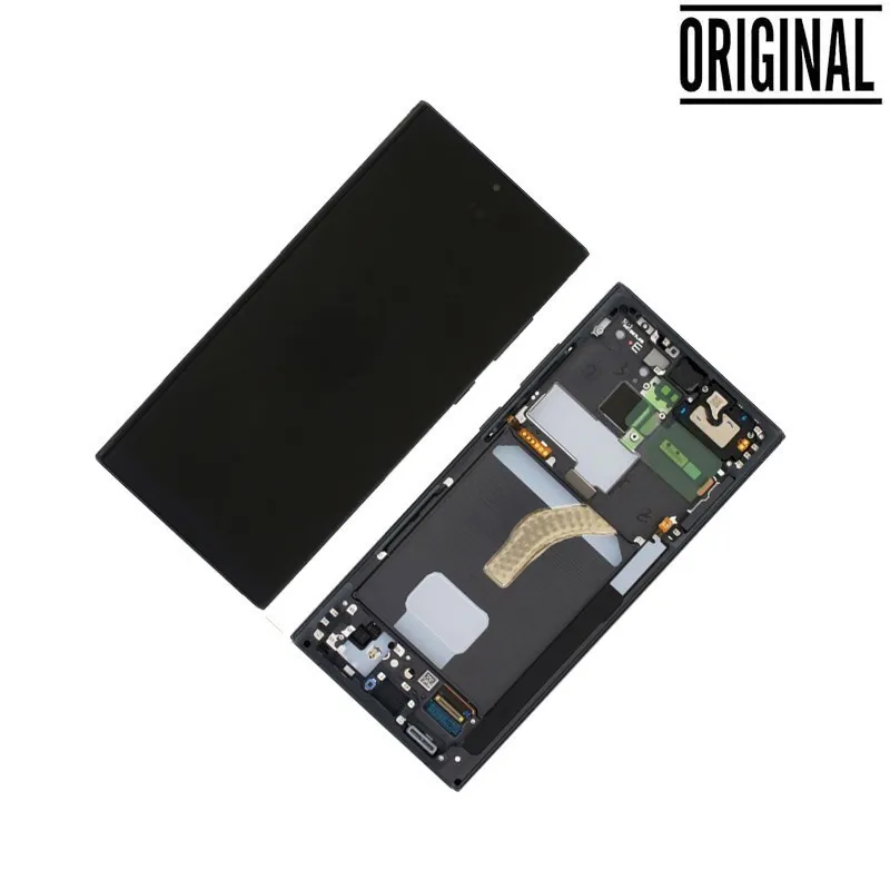 Pantalla para Samsung S22 Ultra /S908 Plata/Blanca (Original Service Pack)