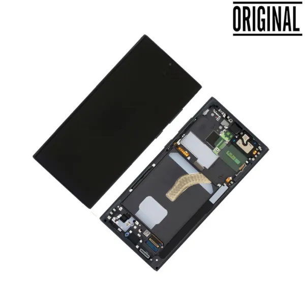 Pantalla para Samsung S22 Ultra /S908 Plata/Blanca (Original Service Pack)