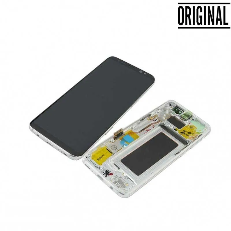 Pantalla para Samsung S8 /G950 Plata/Blanca (Original Service Pack)