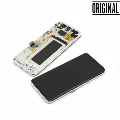 Pantalla para Samsung S8 Plus /G955 Plata/Blanca (Original Service Pack)