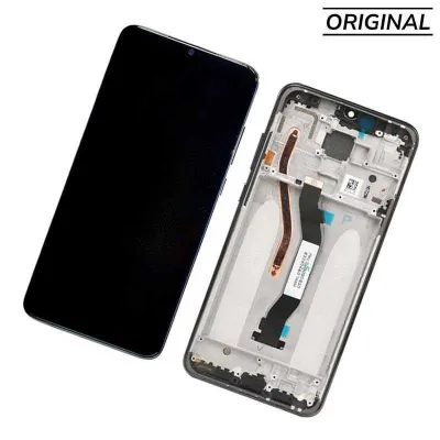 Pantalla para Mi Redmi Note 8 Pro Con Marco Negro (Original Service Pack)