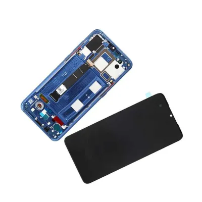 Pantalla para Xiaomi Mi 9 con Marco Azul (Original Service Pack)