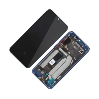 Pantalla para Xiaomi Mi 9 SE con Marco Azul (Original Service Pack)