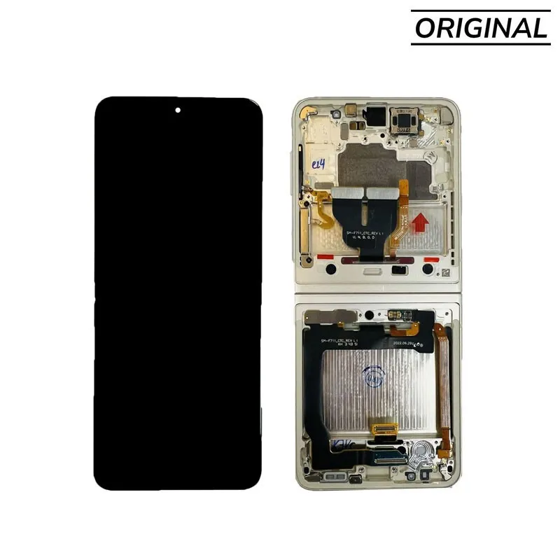 Pantalla para Samsung Z Flip 3 5G /F711 Crema (Original Service Pack)