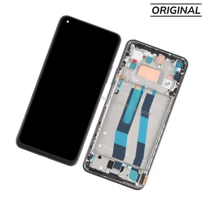 Pantalla para Xiaomi Mi 11 Lite 4G/5G / Mi 11 LITE 5G NE Con Marco Plata (Original Service Pack)