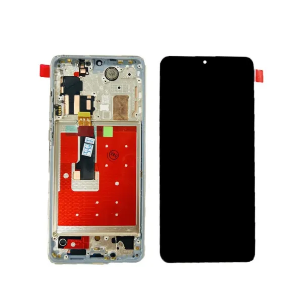 Pantalla para Huawei P30 Pro (2019) Con Marco New Code Silver Oled