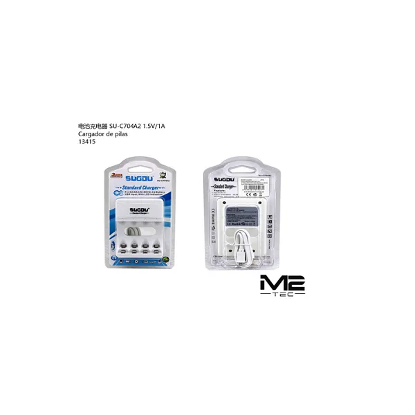 Cargador de bateria SU-C704A2 1,5V/1A